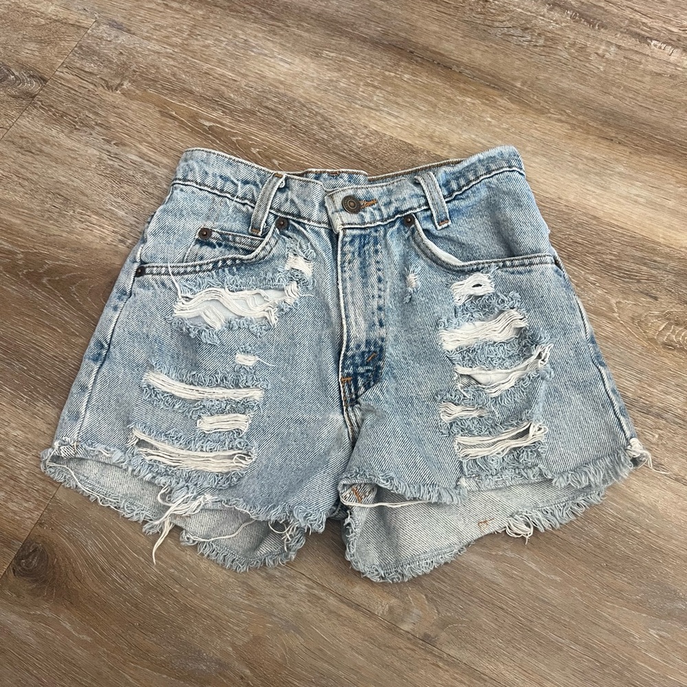 Levi’s Vintage Orange Tag Distressed Denim Shorts